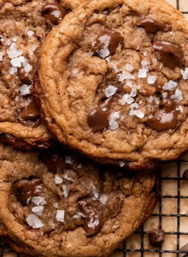 Homemade coffee cookies with a rich coffee flavor and chocolate chips.