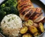 Juicy Chicken with Roasted Potatoes and Broccoli