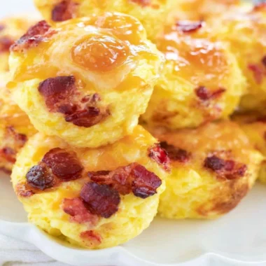 Make Ahead Bacon Cheese Egg Bites Recipe for Easy Breakfast Meal Prep