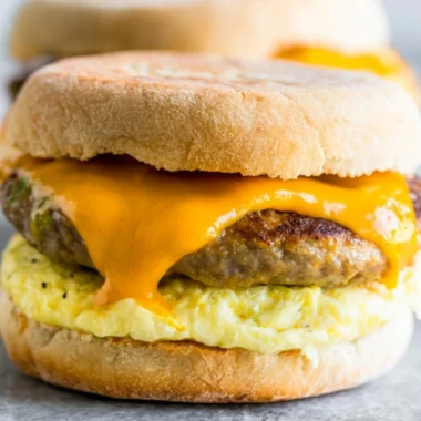 Homemade make-ahead freezer breakfast sandwiches for quick morning meals.