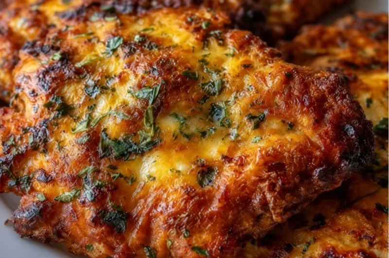 Savory tender chicken dish served with fresh herbs and vegetables