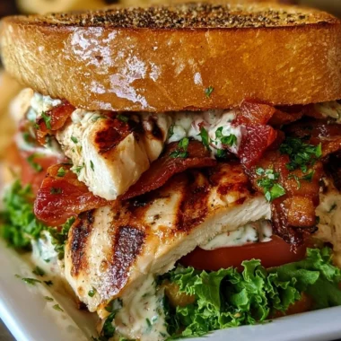 Ultimate loaded chicken club sandwich with crispy bacon, fresh lettuce, and tomatoes