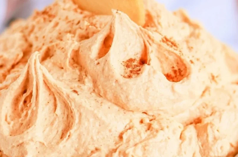 Delicious pumpkin cheesecake dip with five simple ingredients
