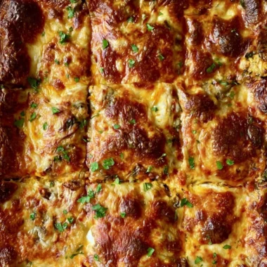 Delicious butternut squash lasagna with spinach and mushrooms, baked to perfection